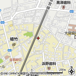 埼玉県さいたま市北区盆栽町320-1周辺の地図