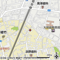 埼玉県さいたま市北区盆栽町320-13周辺の地図