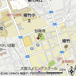 埼玉県さいたま市北区盆栽町509周辺の地図