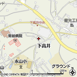 茨城県取手市下高井2347周辺の地図