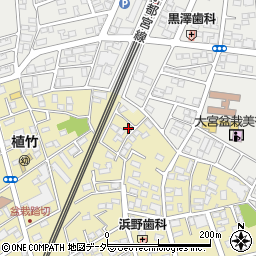 埼玉県さいたま市北区盆栽町320周辺の地図