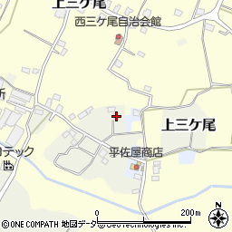千葉県野田市上三ケ尾305周辺の地図