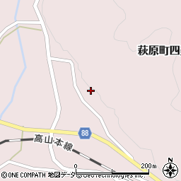 岐阜県下呂市萩原町四美1048周辺の地図