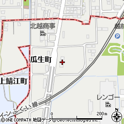 福井県越前市瓜生町14周辺の地図