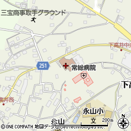 茨城県取手市下高井2149周辺の地図