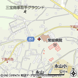 茨城県取手市下高井2147周辺の地図