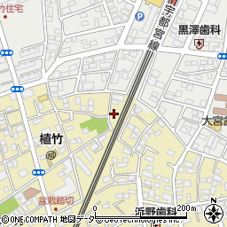 埼玉県さいたま市北区盆栽町537周辺の地図