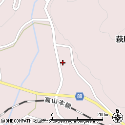 岐阜県下呂市萩原町四美1334周辺の地図