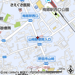 山崎宿周辺の地図