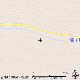 部子川周辺の地図