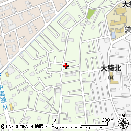 埼玉県越谷市恩間672-1周辺の地図