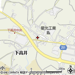茨城県取手市下高井2033周辺の地図