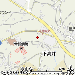 茨城県取手市下高井2168周辺の地図