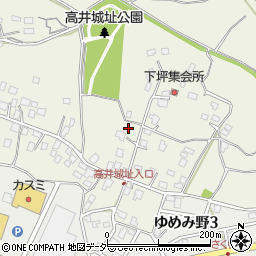 茨城県取手市下高井1415周辺の地図