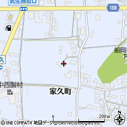 福井県越前市家久町61周辺の地図