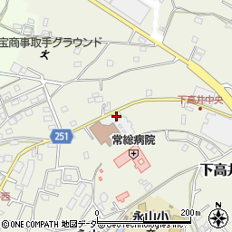 茨城県取手市下高井2053周辺の地図