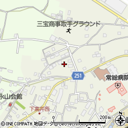 茨城県取手市下高井2100周辺の地図
