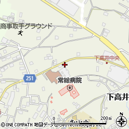 茨城県取手市下高井2153周辺の地図