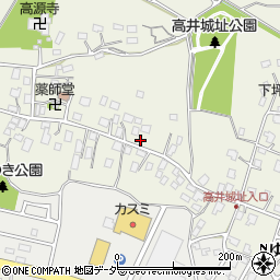 茨城県取手市下高井1384周辺の地図
