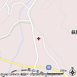 岐阜県下呂市萩原町四美1332周辺の地図