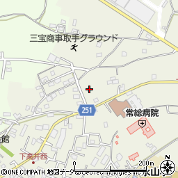 茨城県取手市下高井2091-1周辺の地図