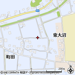 茨城県稲敷市町田周辺の地図