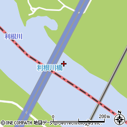 利根川橋周辺の地図