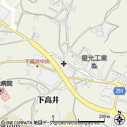 茨城県取手市下高井2039-5周辺の地図