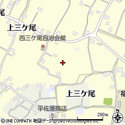 千葉県野田市西三ケ尾周辺の地図