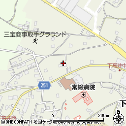茨城県取手市下高井2093周辺の地図