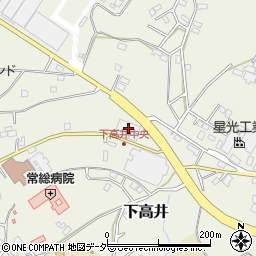 茨城県取手市下高井2043周辺の地図