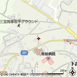 茨城県取手市下高井2054-1周辺の地図