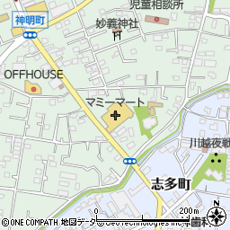 東京スター銀行マミーマート神明町店 ＡＴＭ周辺の地図