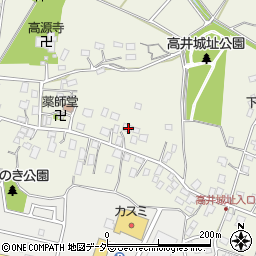 茨城県取手市下高井1372周辺の地図