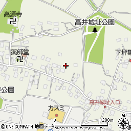 茨城県取手市下高井1383周辺の地図