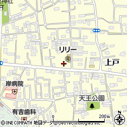 埼玉県川越市上戸周辺の地図