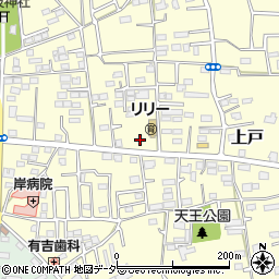 埼玉県川越市上戸周辺の地図
