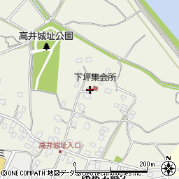 茨城県取手市下高井1442-2周辺の地図