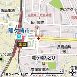 佐貫駅東口周辺の地図