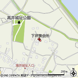 茨城県取手市下高井1441周辺の地図