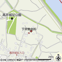 茨城県取手市下高井1443周辺の地図