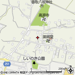 茨城県取手市下高井1312周辺の地図