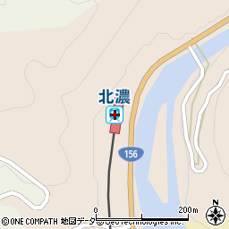 北濃駅周辺の地図