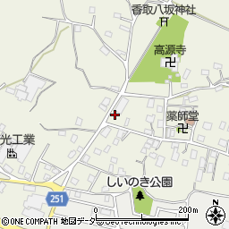 茨城県取手市下高井1272-3周辺の地図