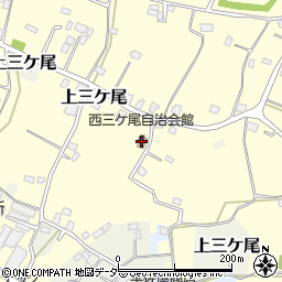 西三ケ尾自治会館周辺の地図