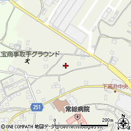 茨城県取手市下高井2058周辺の地図