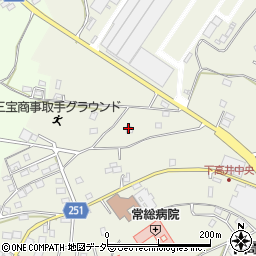茨城県取手市下高井2059-2周辺の地図