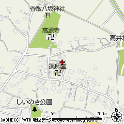 茨城県取手市下高井周辺の地図