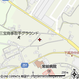 茨城県取手市下高井2059周辺の地図