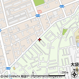 埼玉県越谷市恩間646-17周辺の地図